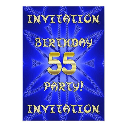 Evites For Birthday Party
 55th Birthday party invitation