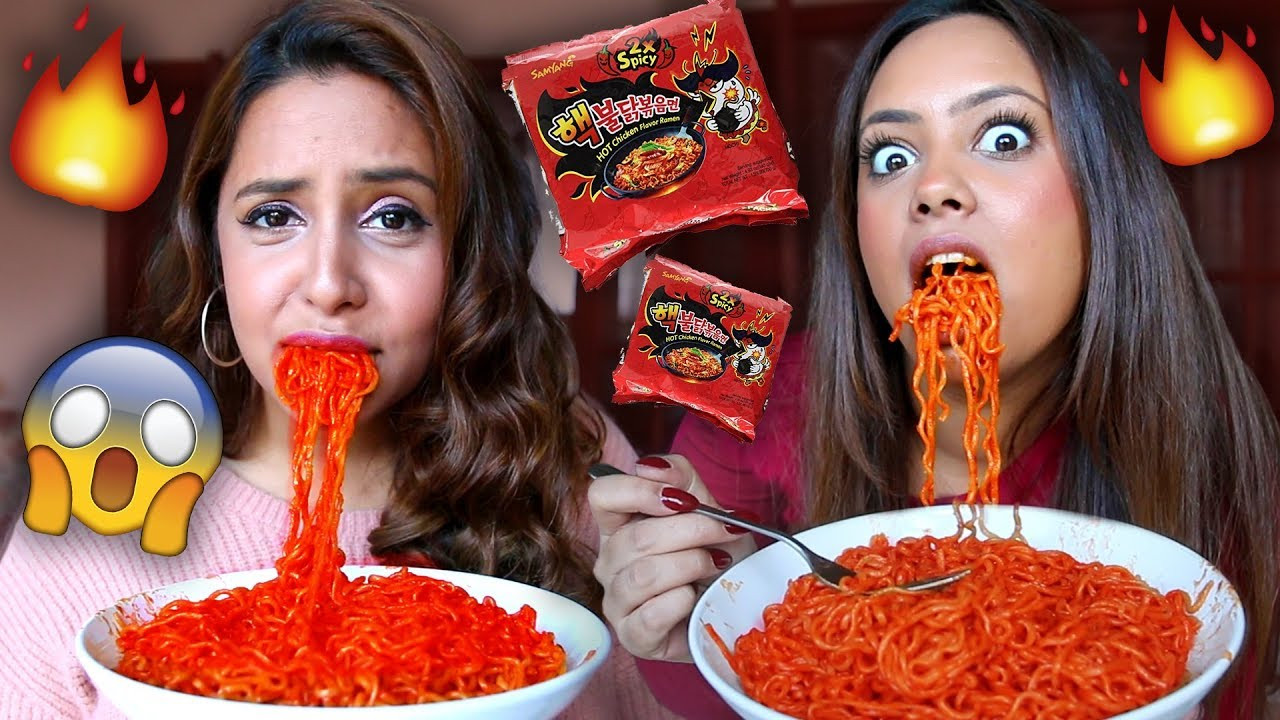Extreme Spicy Noodles
 EXTREME SPICY NOODLE CHALLENGE WITH MY SISTERS
