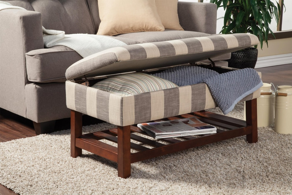 Fabric Bench With Storage
 Coaster Grey Fabric Storage Bench Steal A Sofa