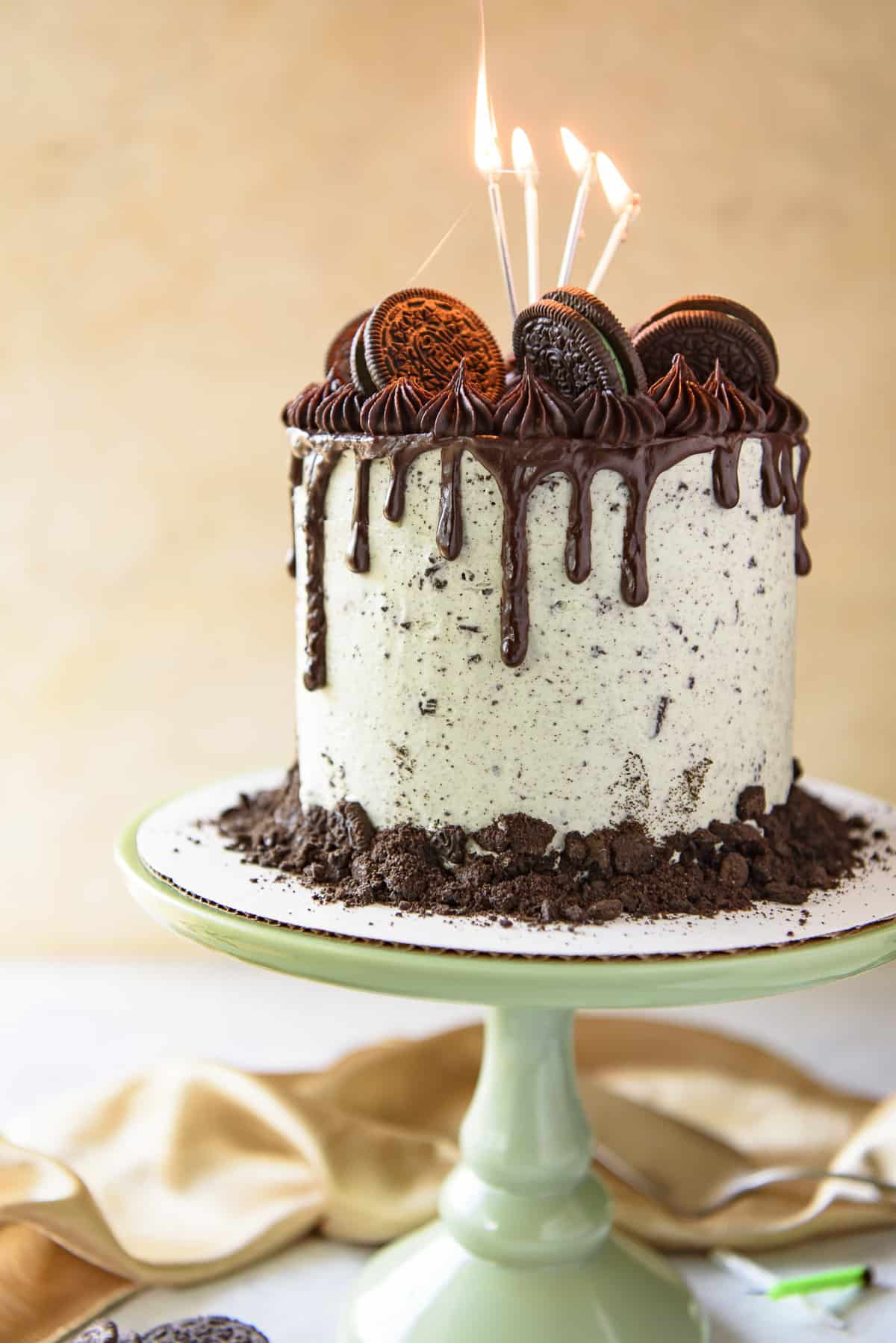 Fabulous Birthday Cakes
 Mint Oreo Cookies and Cream Cake • The Crumby Kitchen