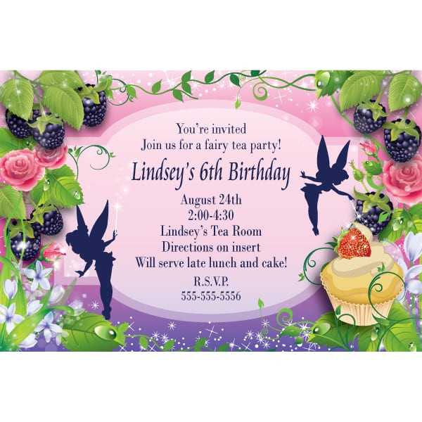 Fairy Birthday Party Invitations
 Fairy Invitation Template