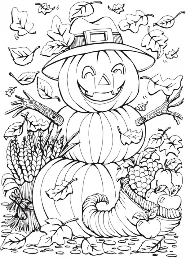 Fall Coloring Pages Adults
 6 Fall Coloring Pages – Stamping