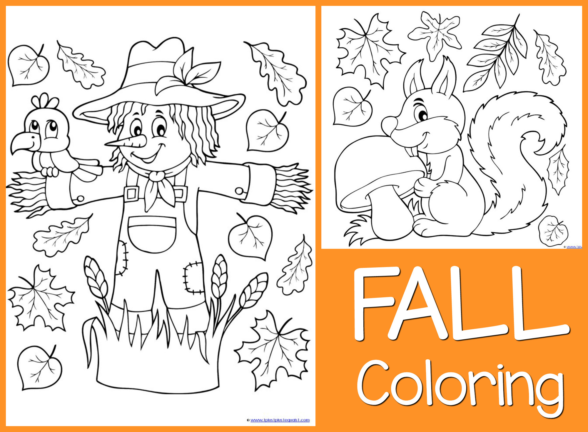 Fall Coloring Pages Free Printable
 Just Color Free Coloring Printables