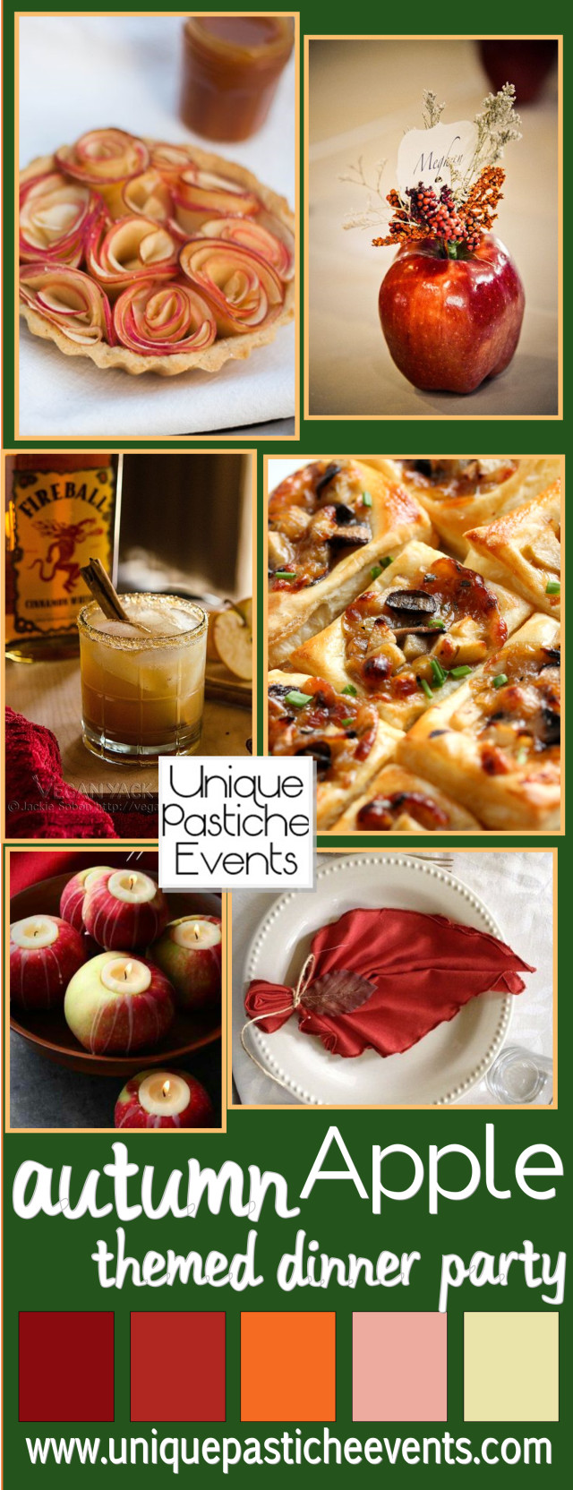 Fall Dinner Party Menu
 Apple Themed Fall Dinner Party
