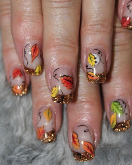 Fall French Nail Designs
 50 Best Nail Art Design Ideas For Autumn
