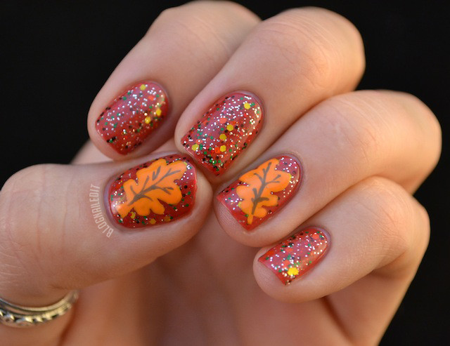Fall Nail Design Ideas
 Thanksgiving nail art 13 festive fall manicure tutorials