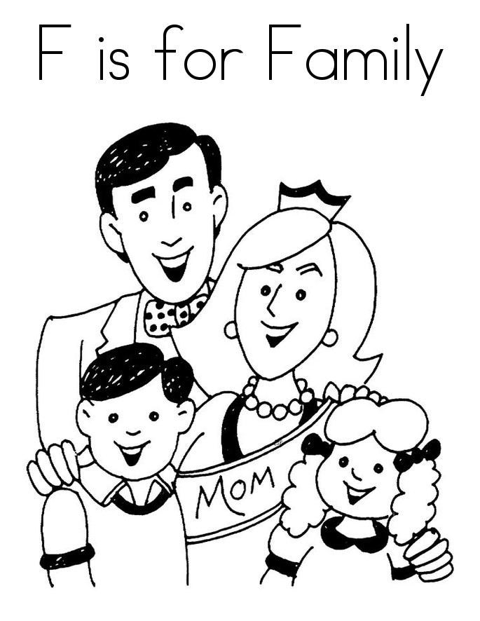 Family Coloring Pages For Kids
 Top 10 Free Printable Family Coloring Pages line