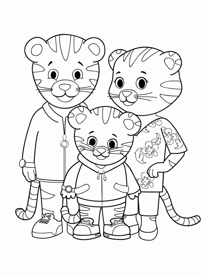 Family Coloring Pages For Kids
 Daniel Tiger Coloring Pages Best Coloring Pages For Kids