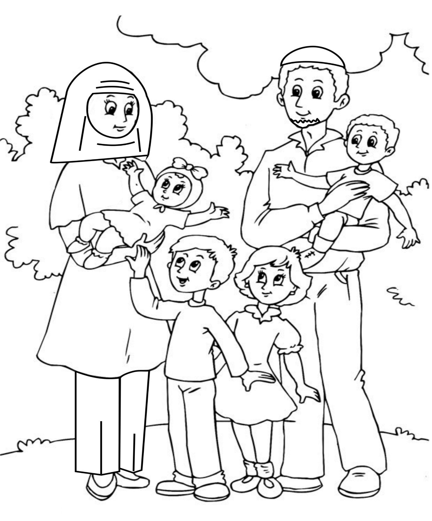 Family Coloring Pages For Kids
 Family Coloring Pages