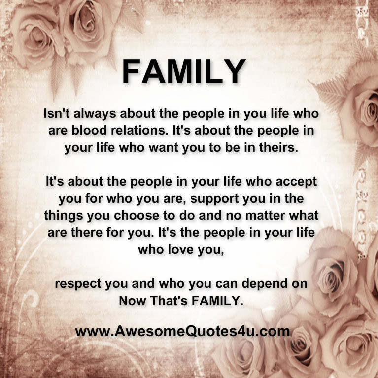 Family Isn'T Always Blood Quote
 Not Blood Family Quotes And Sayings QuotesGram
