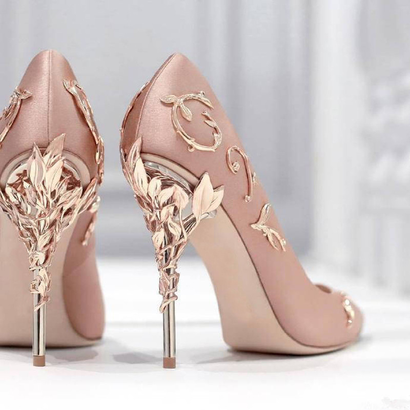 Fancy Wedding Shoes
 2017 New Arrival Silk Wedding Party Dress Shoes Women