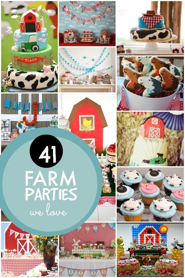 Farm Birthday Party Decorations
 41 Farm Themed Birthday Party Ideas Spaceships and Laser