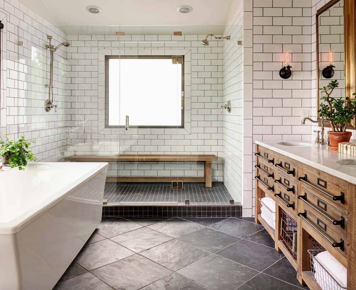 Farmhouse Tile Bathroom
 21 Gorgeous farmhouse style bathrooms you will love