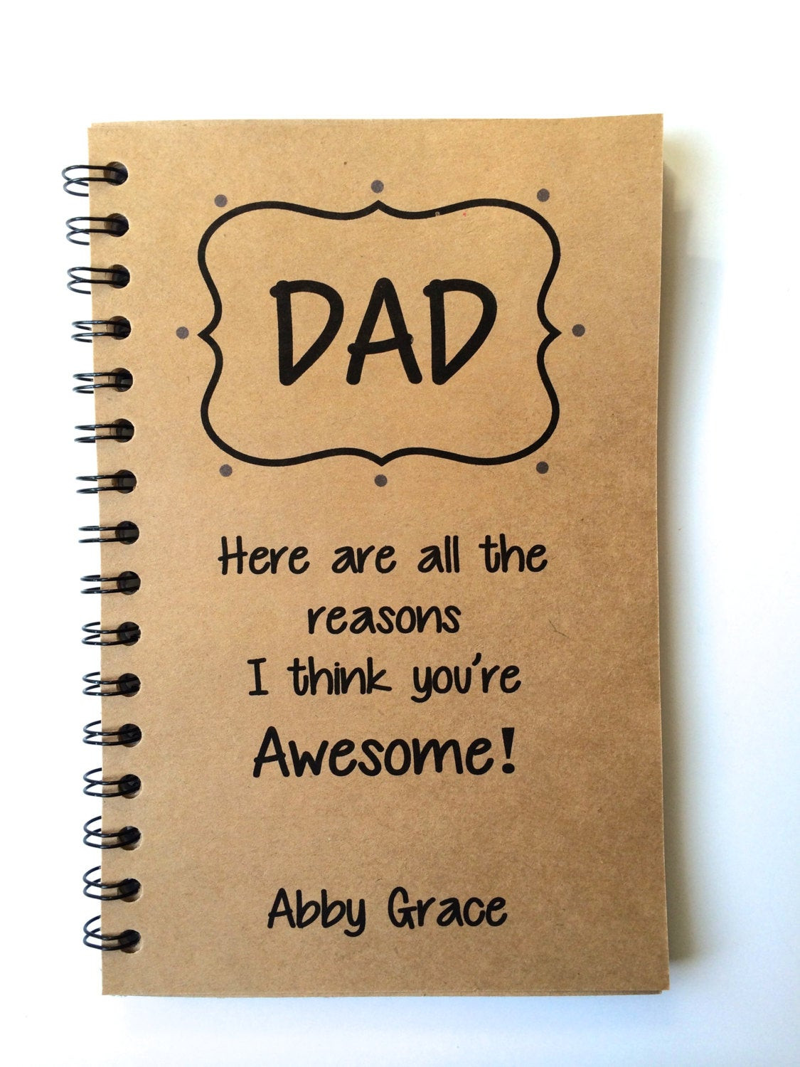 Father Daughter Gift Ideas
 Fathers Day Gift Dad Gift From Daughter From Son Journal