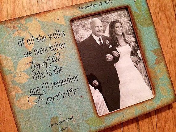 Father To Daughter Gift Ideas
 Father Daughter Wedding Walking Down Aisle Frame Gift for
