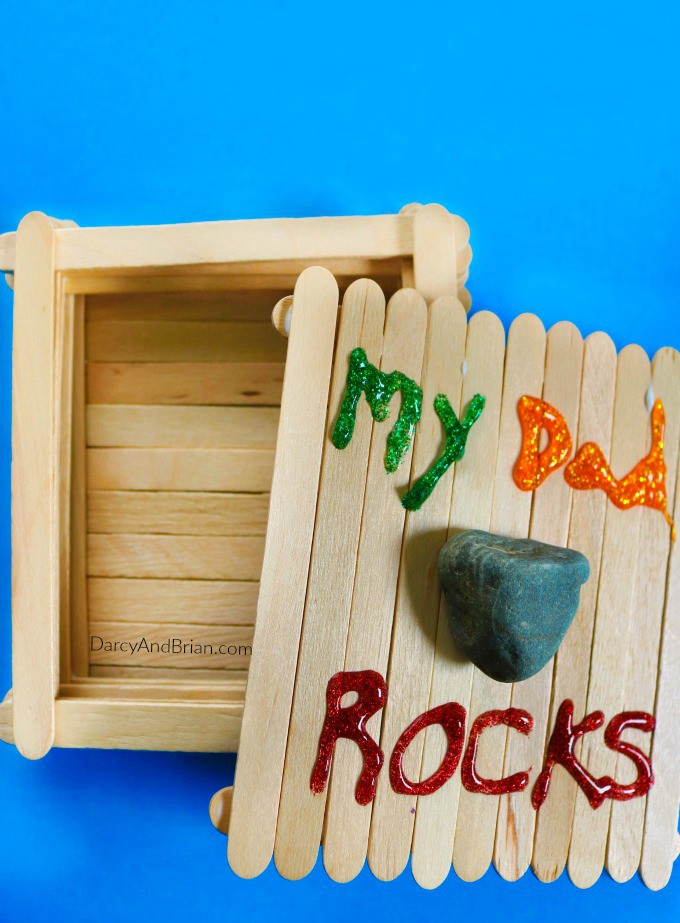 Father'S Day Craft Ideas For Kids
 My Dad Rocks Keepsake Box Father s Day Craft for Kids