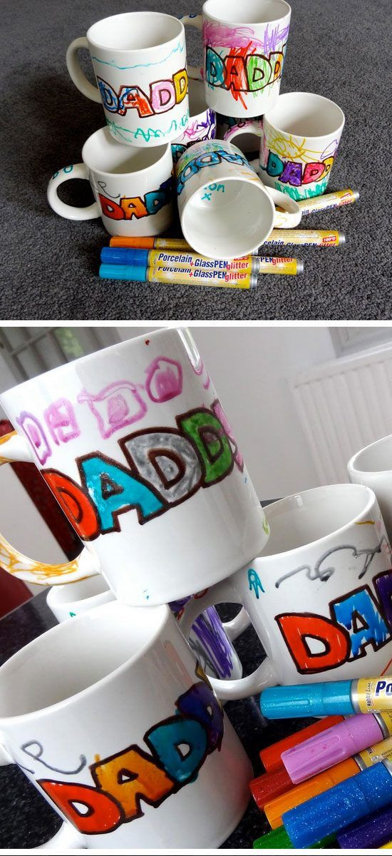 Father'S Day Craft Ideas For Kids
 Fathers Day Sharpie Mugs