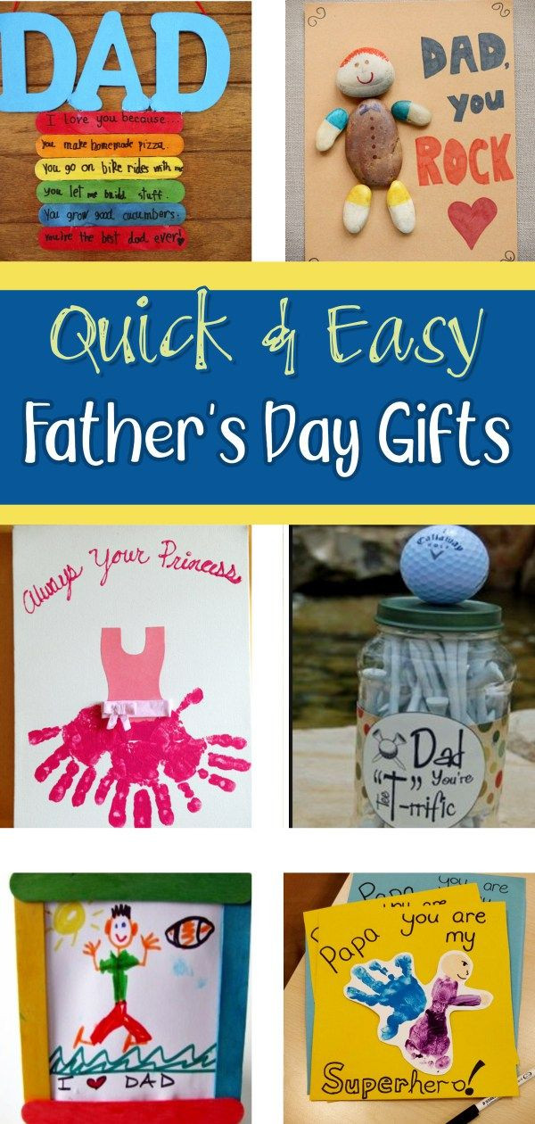 Fathers Day Handmade Gift Ideas
 DIY Father s Day Gifts from Kids Quick & Easy Gifts for