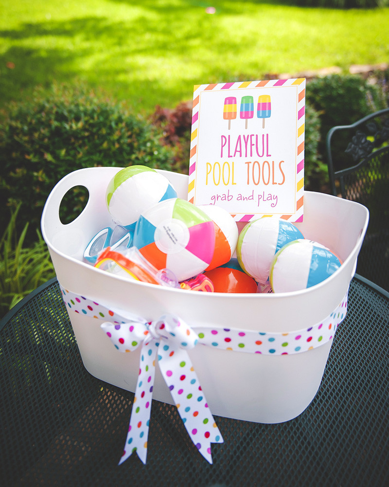 Favor Ideas For Pool Party
 Bright & Modern Popsicle Pool Party 2nd Birthday