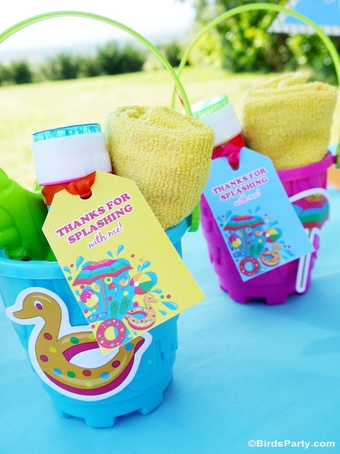Favor Ideas For Pool Party
 Pool Party Ideas & Kids Summer Printables Party Ideas