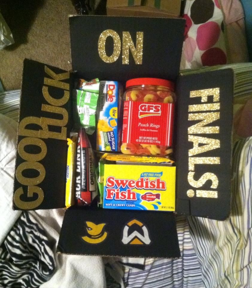 Finals Week Gift Basket Ideas
 Care package for college finals