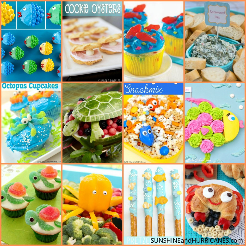 Finding Nemo Party Food Ideas
 Finding Dory Party Ideas