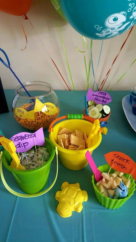 Finding Nemo Party Food Ideas
 My finding nemo diy party Charlees bday