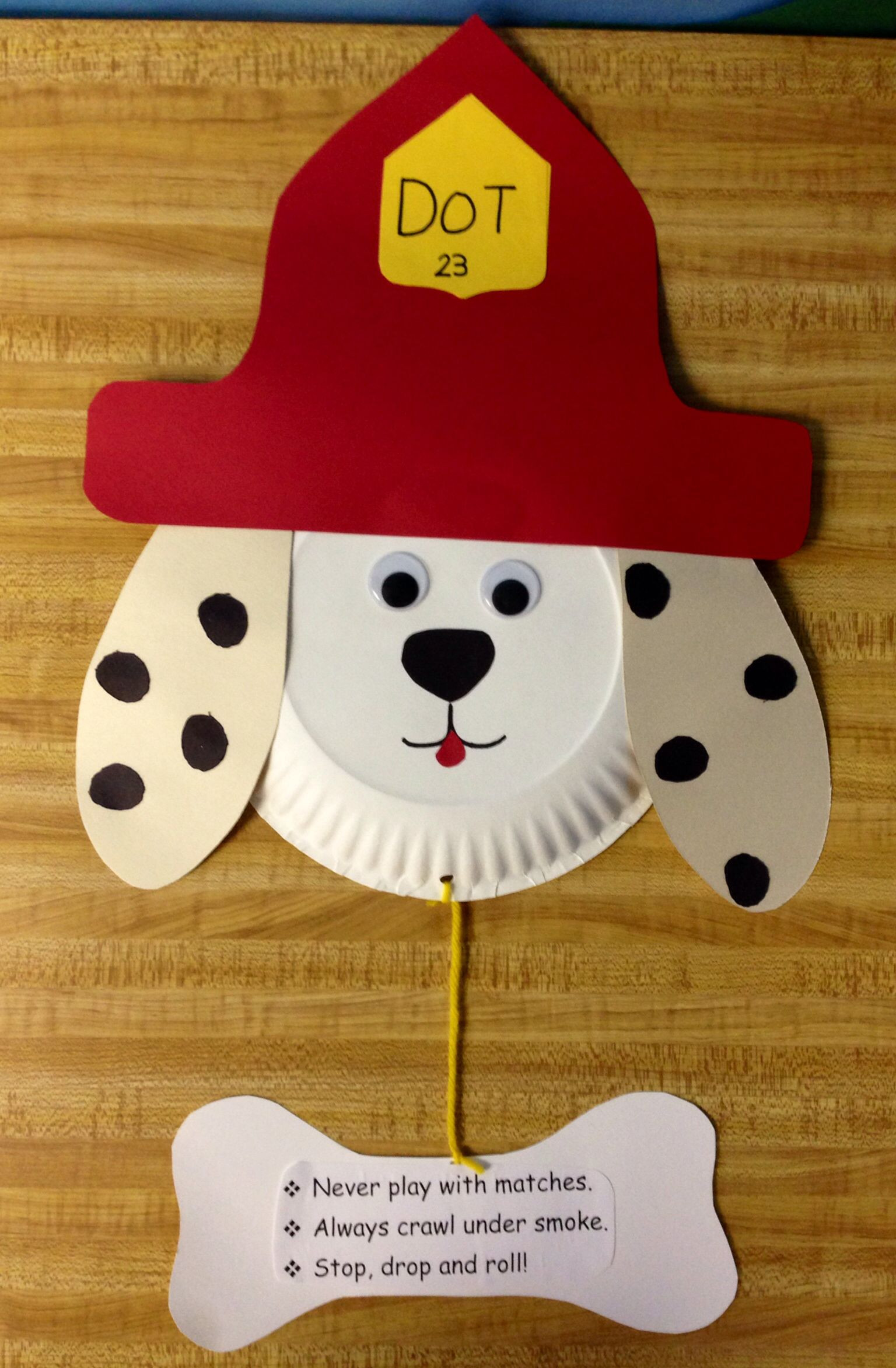 Fireman Craft Ideas For Preschoolers
 Dot the fire dog My creations