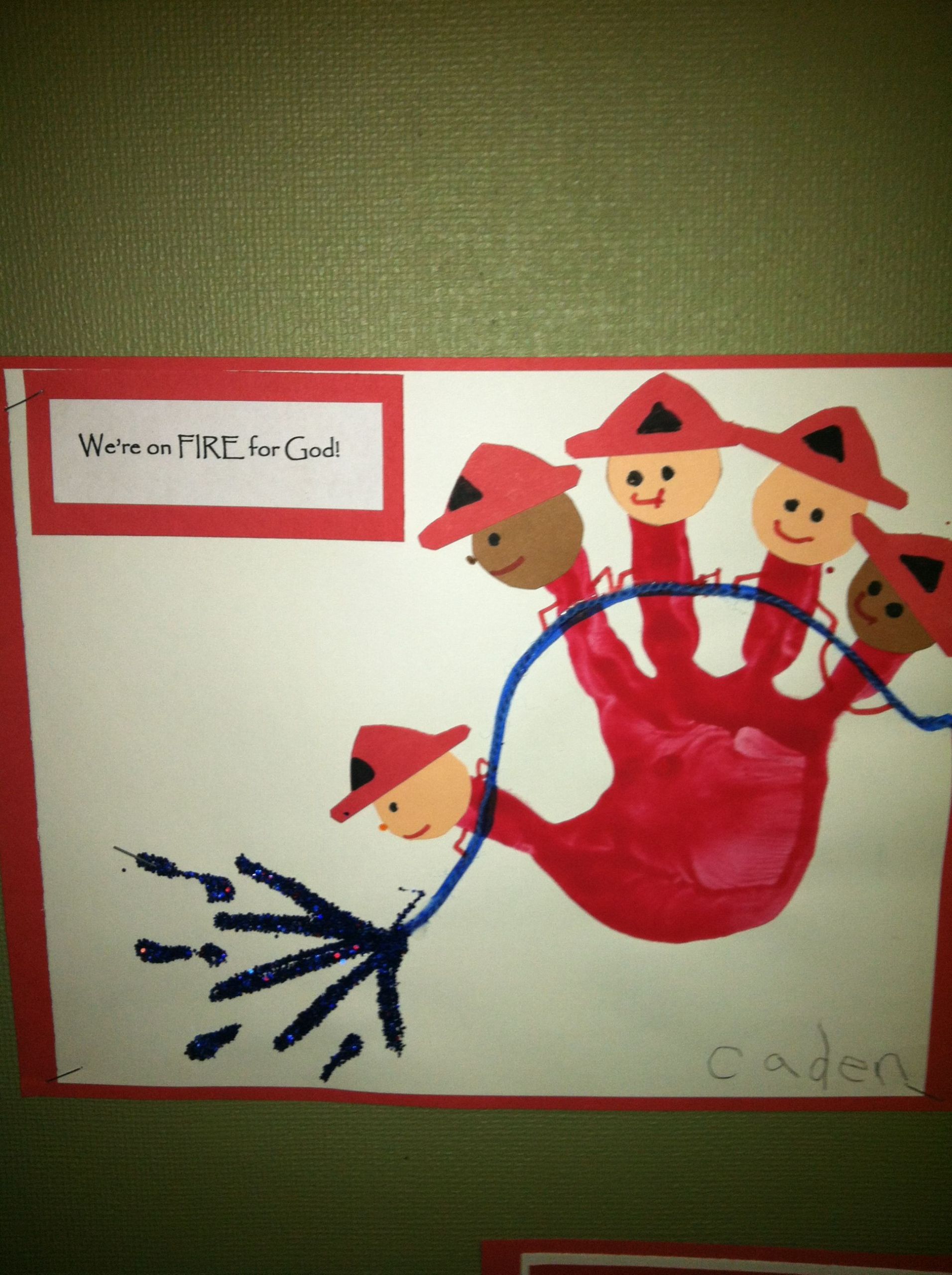 Fireman Craft Ideas For Preschoolers
 PreSchool class visited the Fire Department and made this