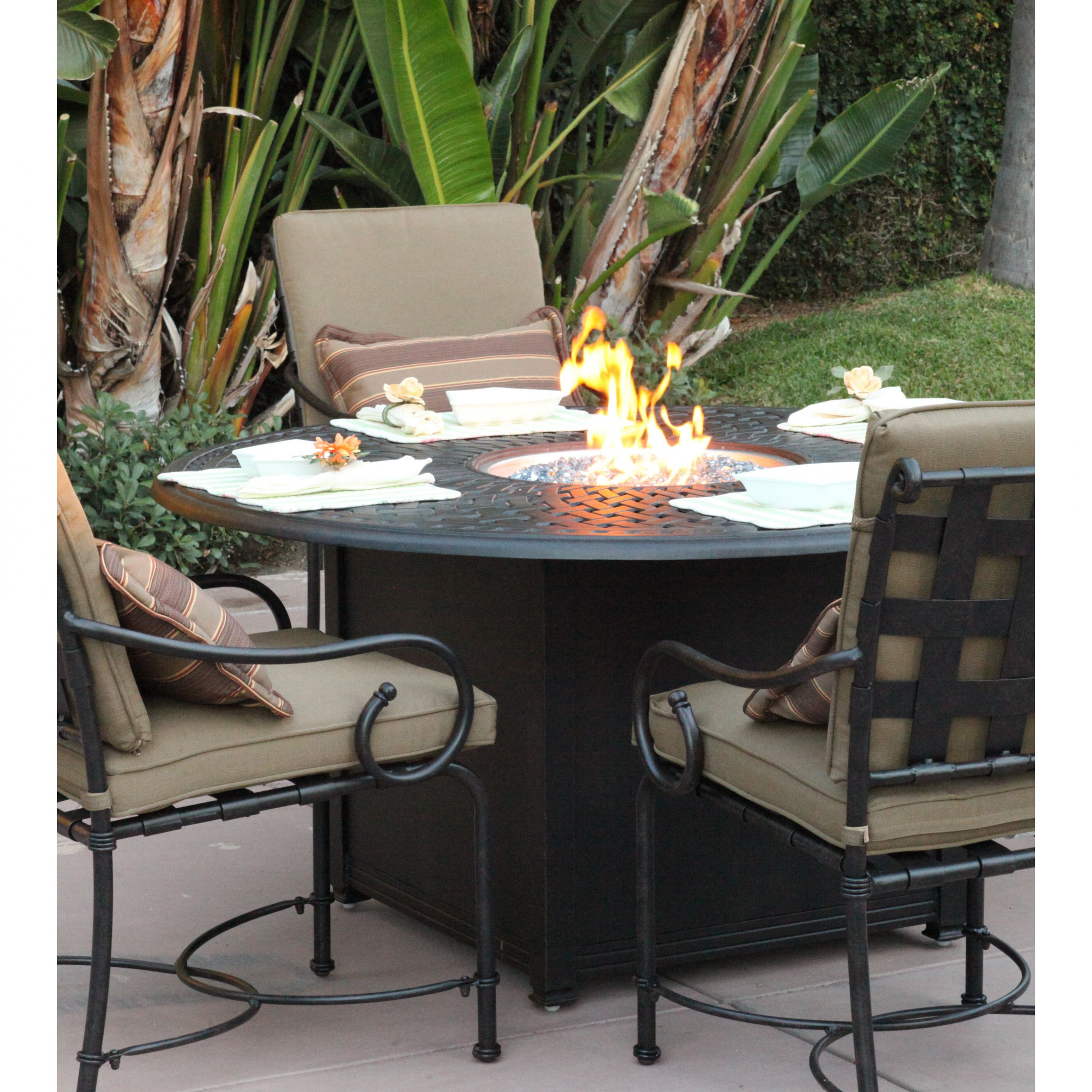Firepit Patio Table
 Darlee Series 60 Fire Pit Table & Reviews