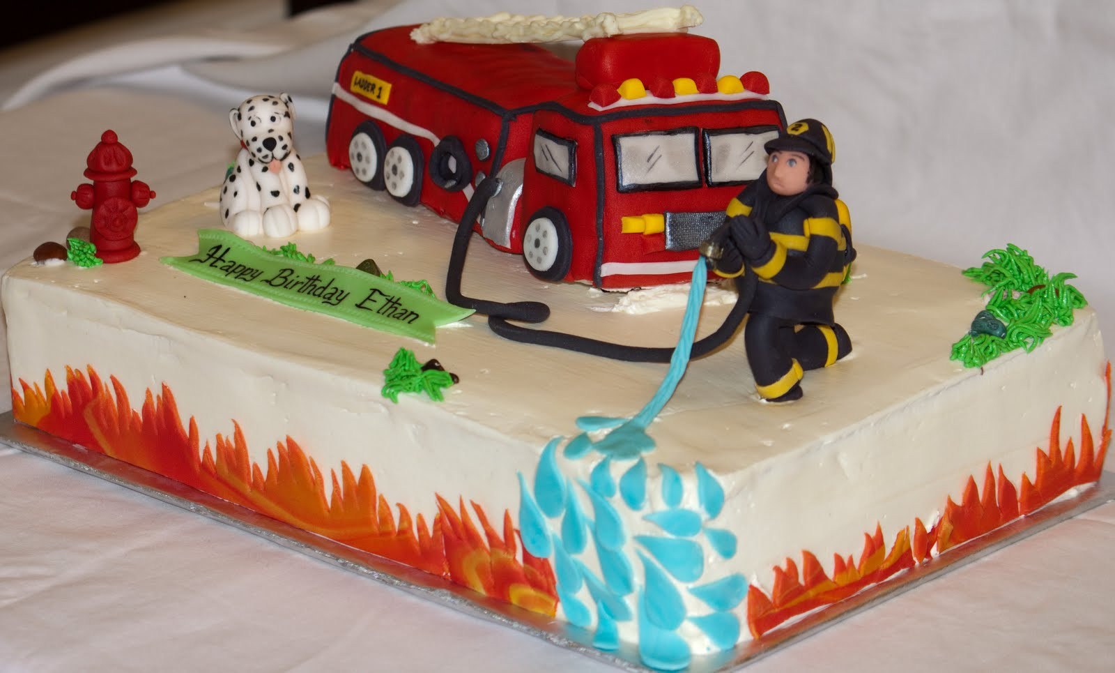 Firetruck Birthday Cake
 Firetruck cake