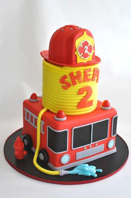 Firetruck Birthday Cake
 Best Fireman Birthday Party Ideas For Boys Pretty My Party