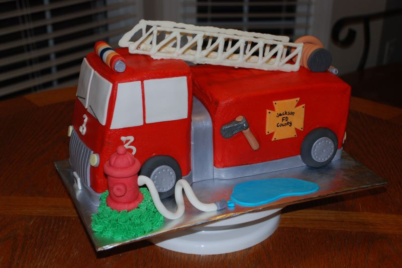 Firetruck Birthday Cake
 Birthday Cake Fire Truck Birthday Cakes