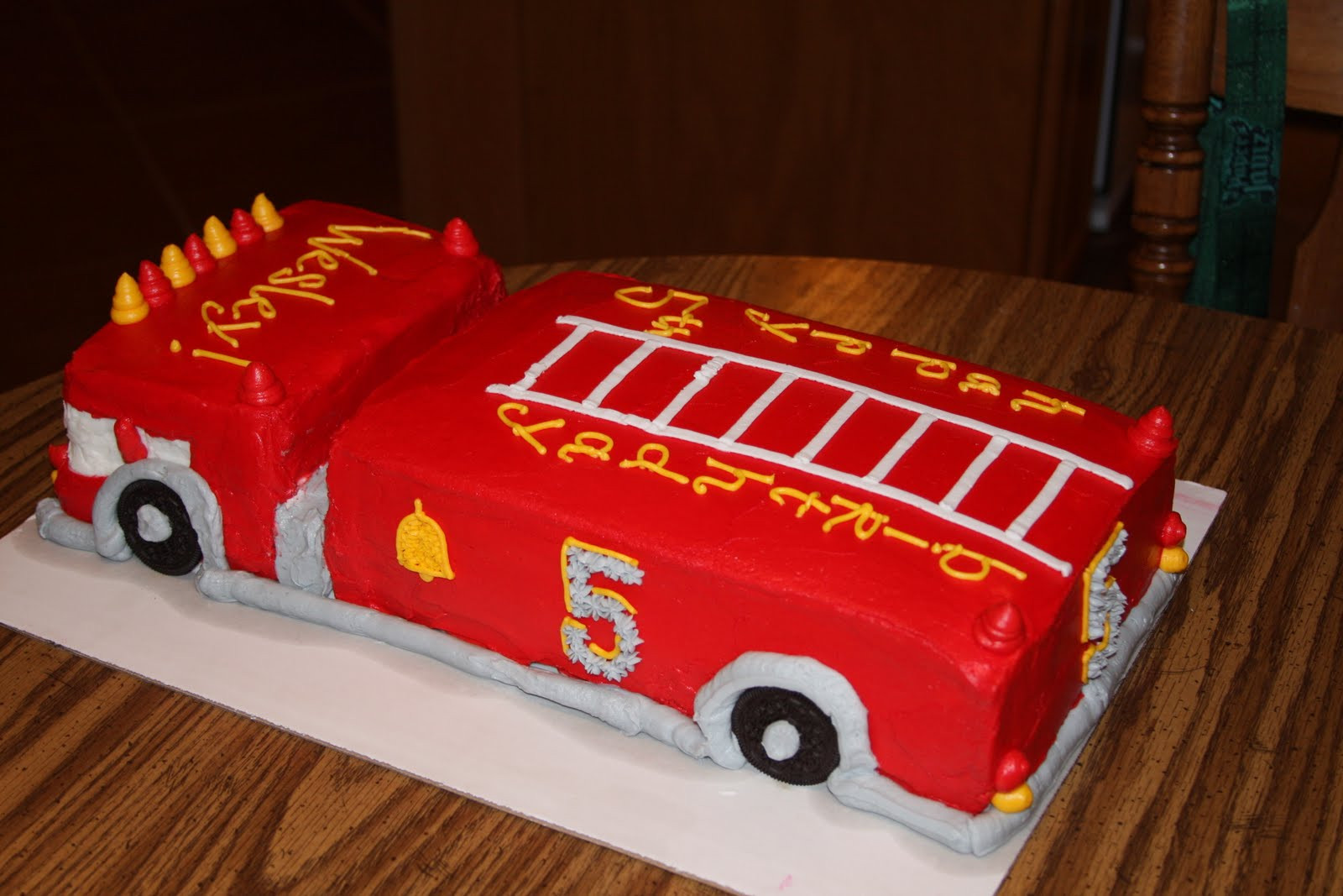 Firetruck Birthday Cake
 Can I Make Your Cake Fire Truck Birthday