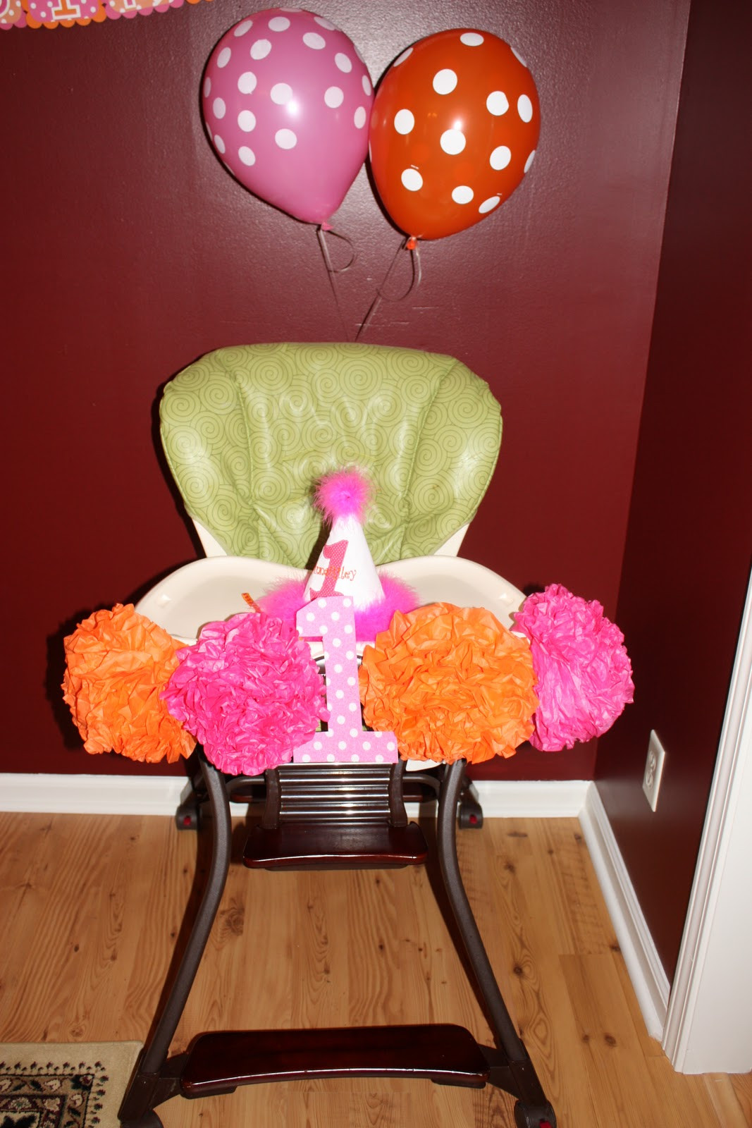 First Birthday High Chair Decorations
 Hollyhand House Anna Riley s 1st birthday party The