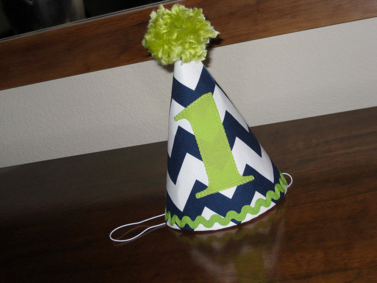 First Birthday Party Hat
 Custom Birthday Hat First Birthday Party Green by