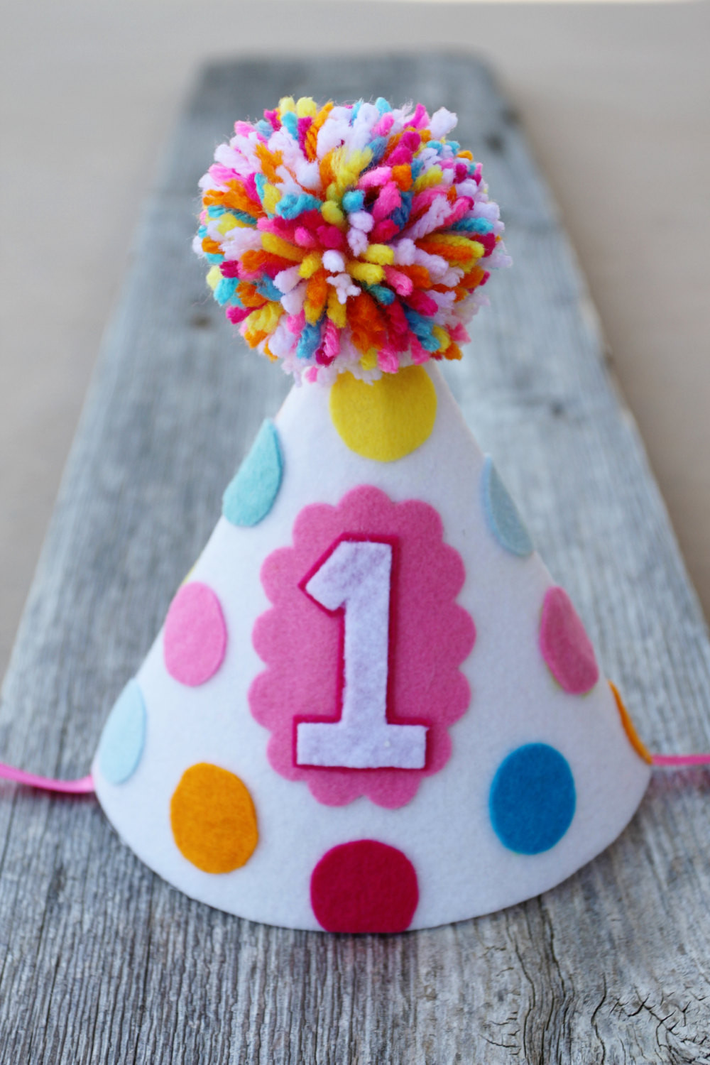 First Birthday Party Hat
 Boy Girl Twins 1st Birthday Party Hats Polkadot First