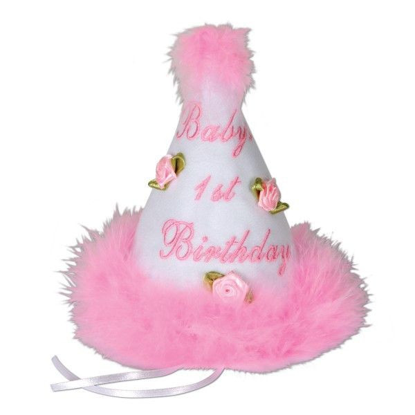 First Birthday Party Hat
 Baby s 1st Birthday Girl Cone Party Hat 1 ct