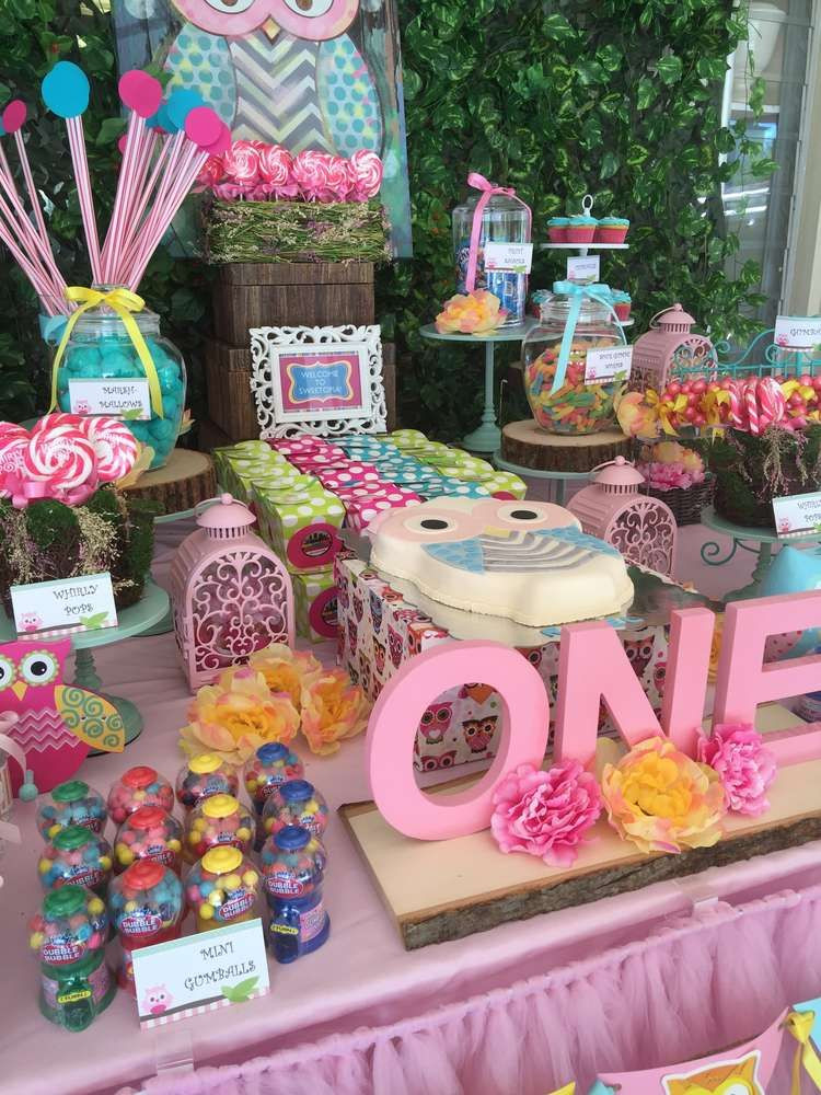 First Birthday Party Themes For Baby Girl
 Owls Birthday Party Ideas 1 of 15
