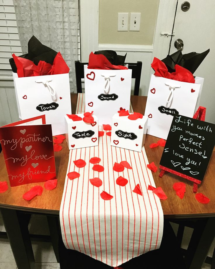 First Valentine Day Gift Ideas
 My take on the Five Senses ts did this for my husband
