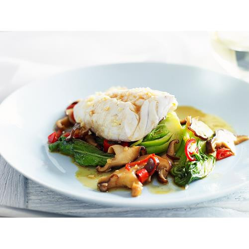 Fish And Mushrooms Recipes
 Steamed fish with bok choy and mushrooms recipe
