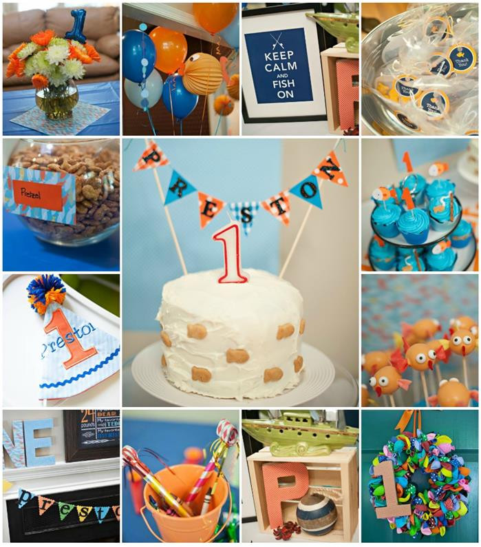 Fish Themed Birthday Party
 Kara s Party Ideas Fish Themed 1st Birthday Party with