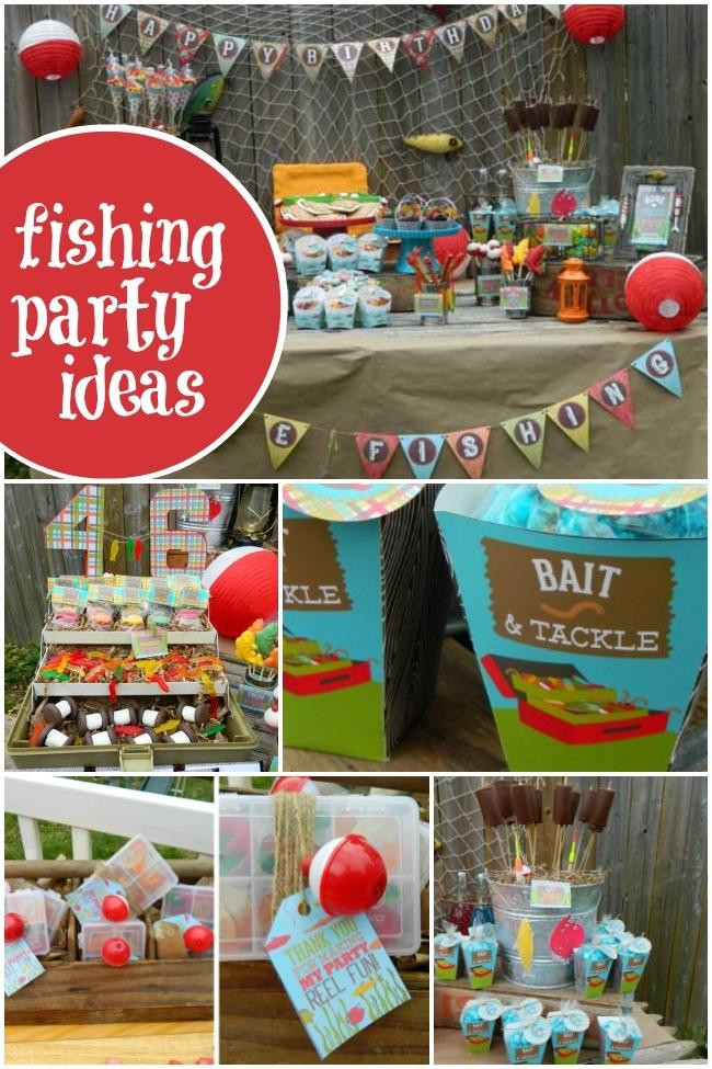 Fish Themed Birthday Party
 Vintage Gone Fishing Boy s Birthday Party Spaceships and