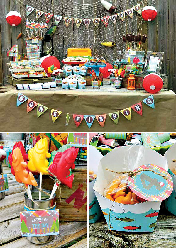 Fish Themed Birthday Party
 A Reel Fun "Gone Fishing" Birthday Party Hostess with