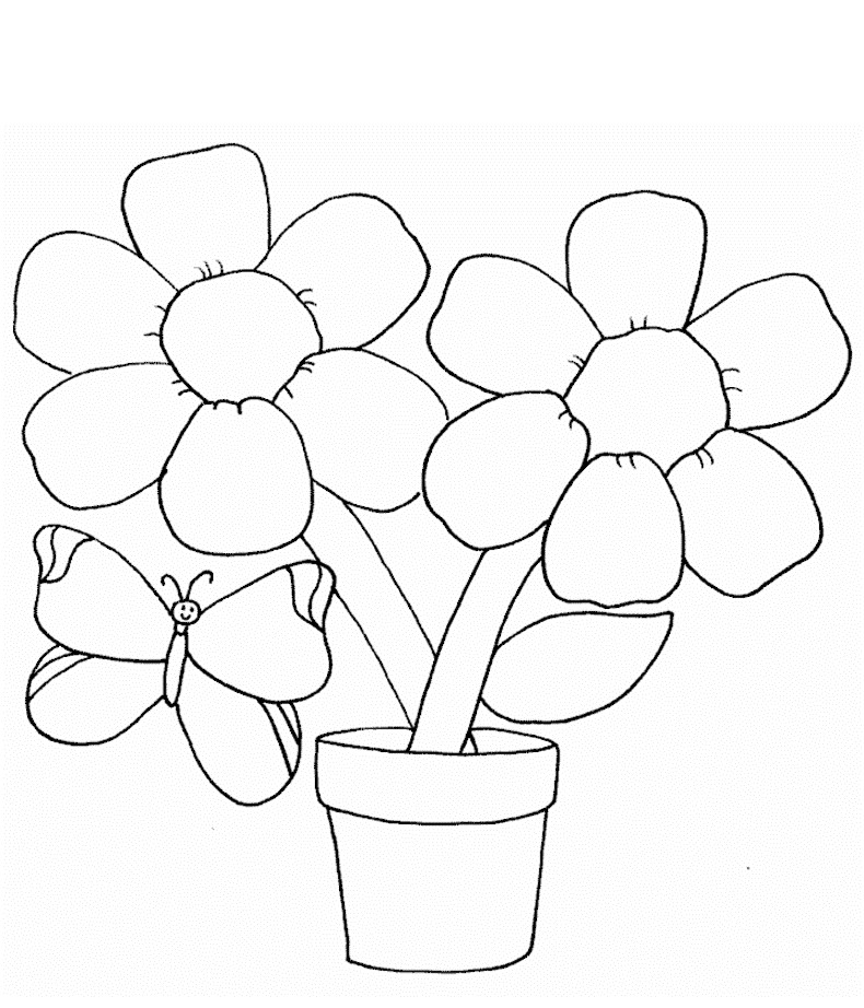 Flower Coloring Pages For Toddlers
 Free Printable Flower Coloring Pages For Kids Best