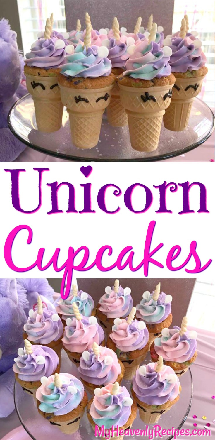 Food Ideas For Unicorn Party
 Unicorn Cupcakes Video My Heavenly Recipes