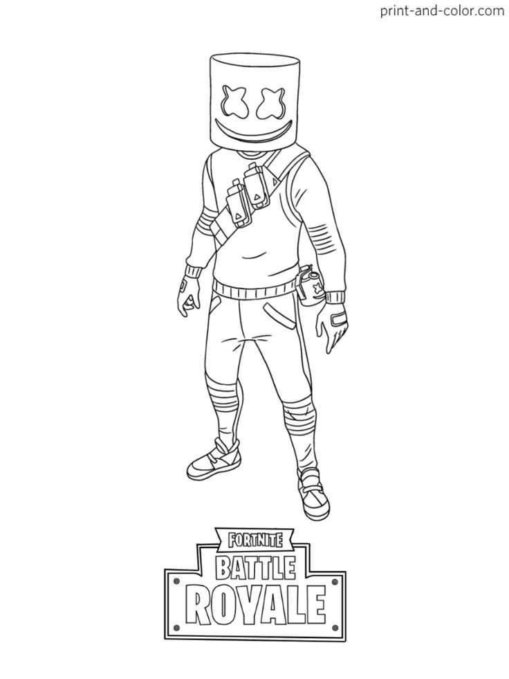 Fortnite Coloring Pages For Kids
 Fortnite coloring pages Print and Color