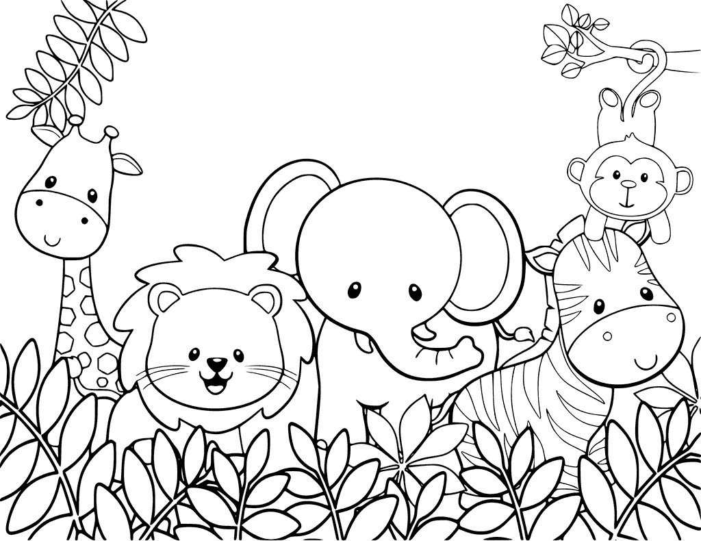 Free Animal Coloring Pages For Kids
 Cute Animal Coloring Pages Best Coloring Pages For Kids
