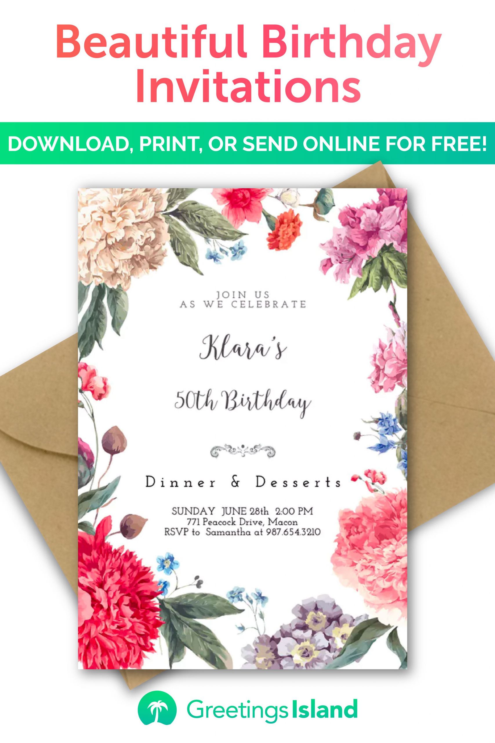 Free Birthday Invitation Maker
 Create Your Own Birthday Party Invitations line Free
