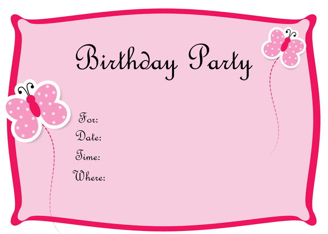 Free Birthday Invitation Maker
 5 Several Different Birthday Invitation Maker